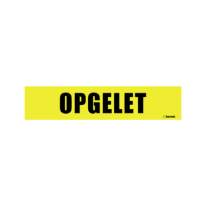 Magneetplaat - opgelet - 70x15cm