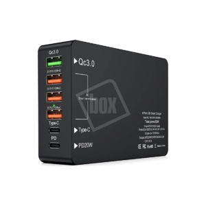 Lader - usb-A/C - 6 poorten