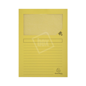 Venstermappen - gerecycleerd - geel