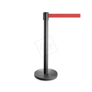 Afzetpaal - rood lint - 2m