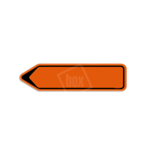 Verkeersbord - F41 pijl - oranje - blanco