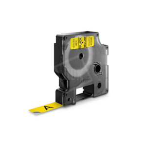 Label tape - 12mm - zwart op geel