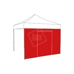 BOXtent 3x3M - rood - zijwand - deur