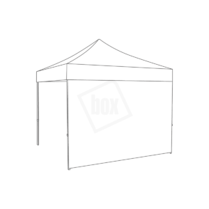 BOXtent 3x3M – wit – zijwand – gesloten