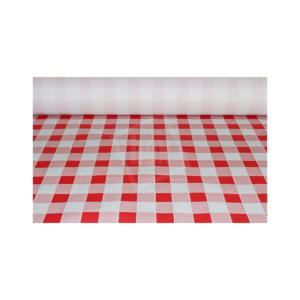 Tafelkleed - papier - rood geruit - 100m