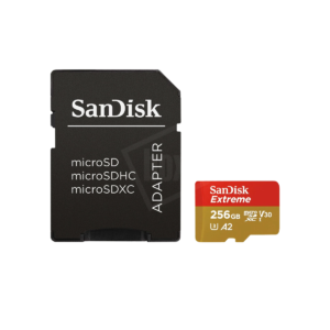 Micro SDXC kaart - 256GB 160MB/s + SD Adapter