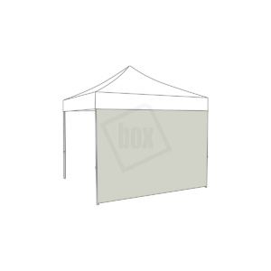 BOXtent 3x3M – lichtgrijs – zijwand – gesloten